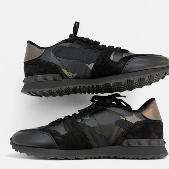 Valentino Garavani Rockrunner ‘Camouflage Noir Metallic’ Size 41
